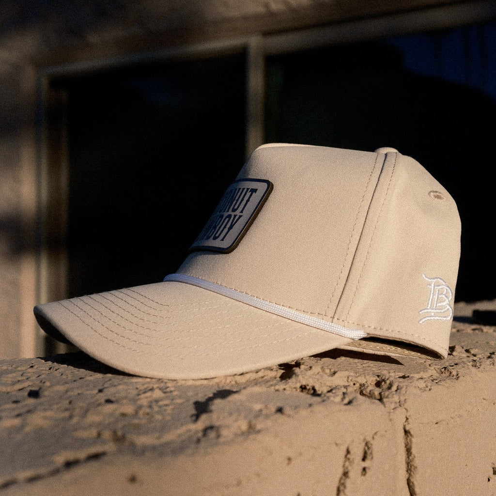 Coconut Cowboy Patch Curved 5 Panel Canvas Hat