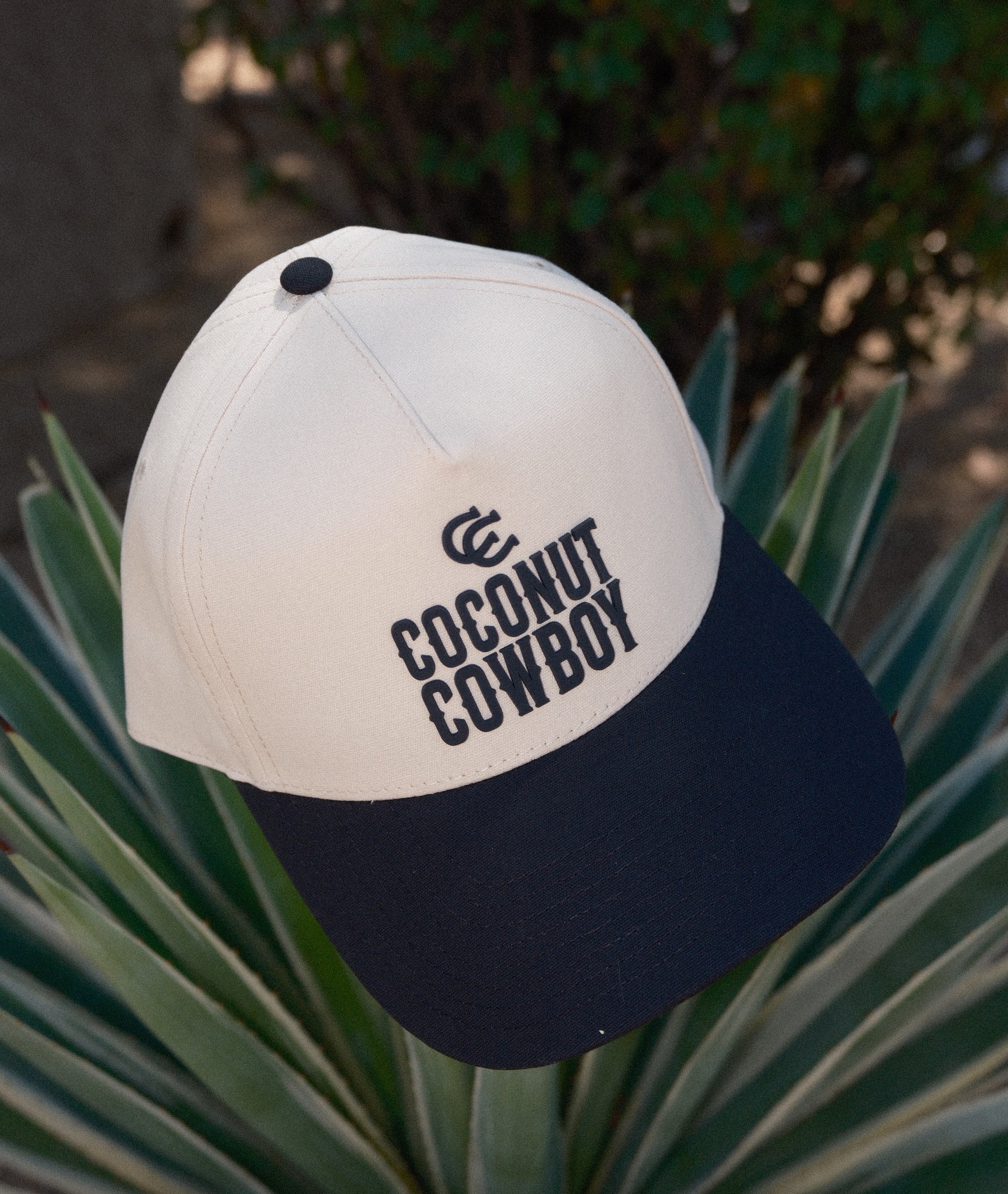 Coconut Cowboy Logo Curved 5 Panel Canvas Hat